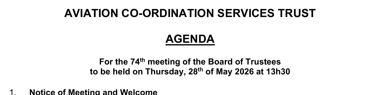 Agenda header — 28 May 2026
